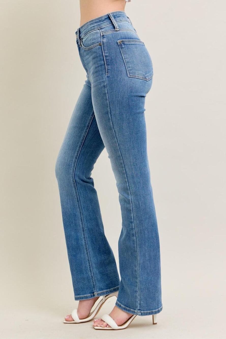 Judy Blue High Waist Bootcut Jeans Medium Wash Womenโs Size 7/28 *JB82515MD